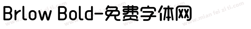 Brlow Bold字体转换